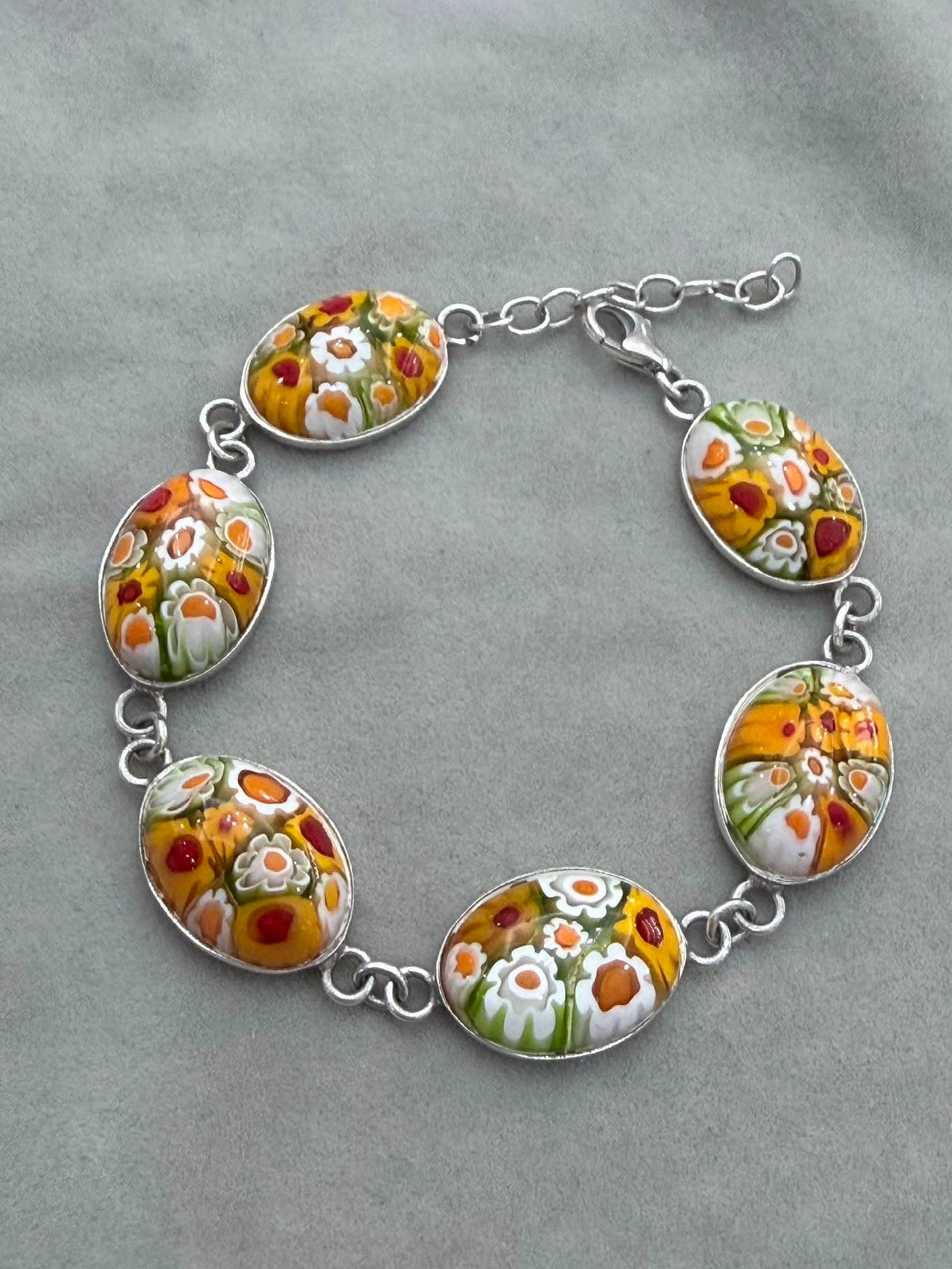 Pulsera Mosaico Floral murano