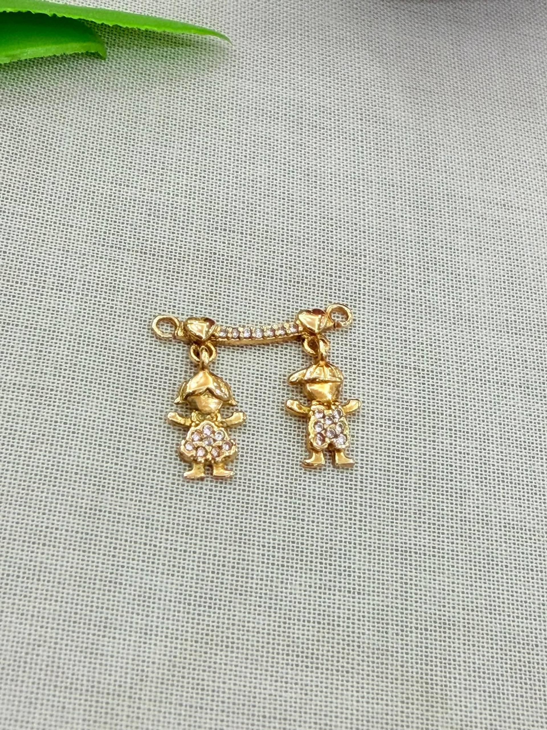 Dijes Hermanitos Oro 18K