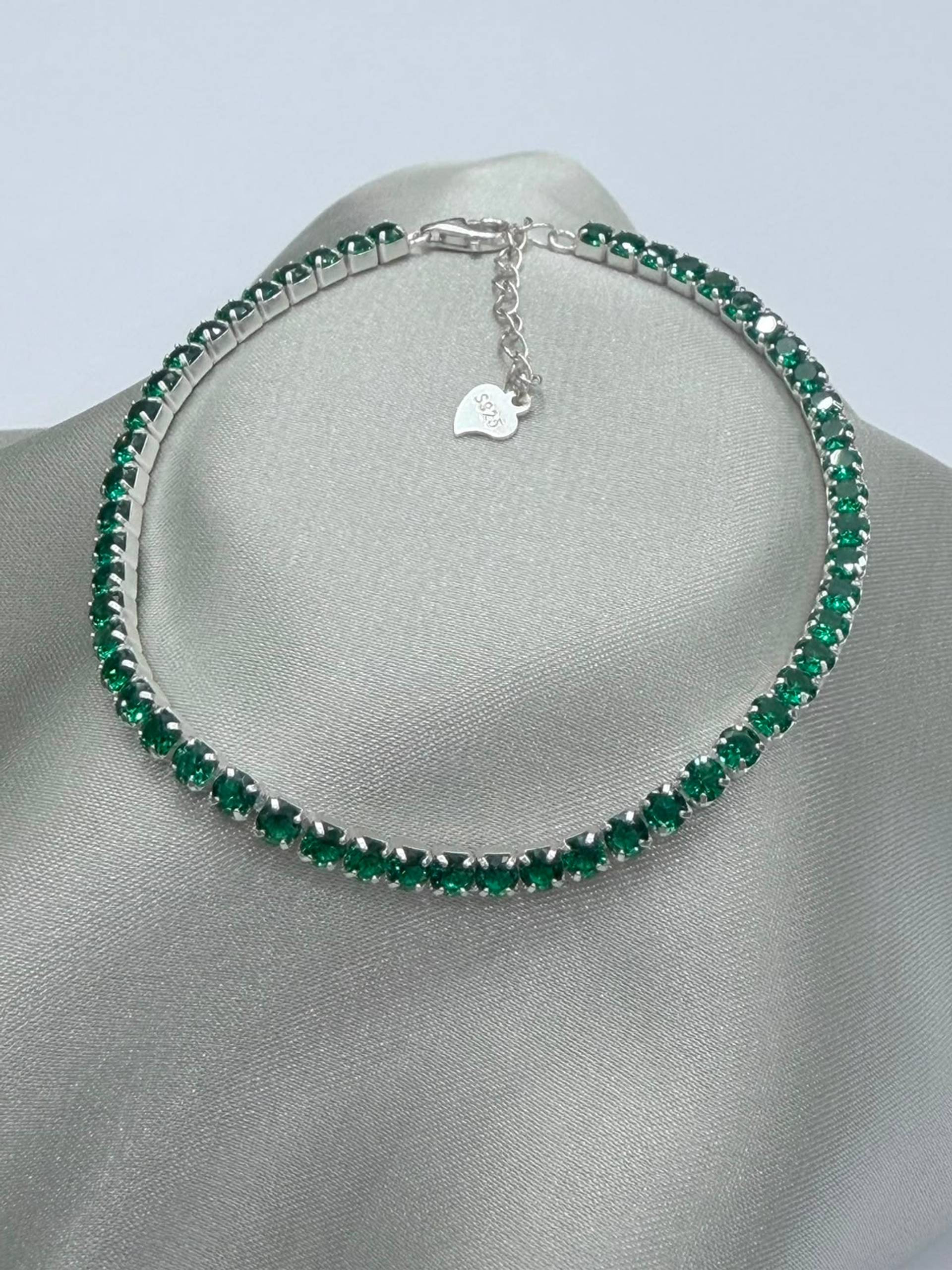 Pulsera Esmeralda Tennis