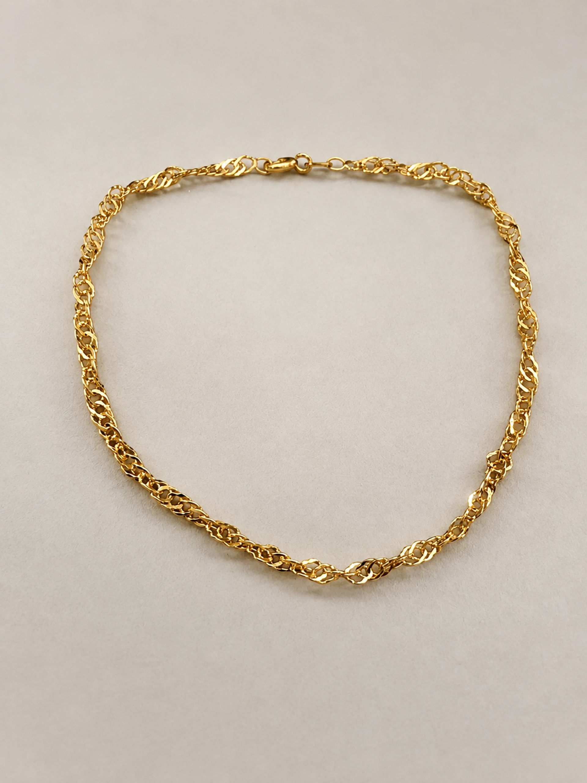 Pulsera de oro 18 kilates, diseño Singapur