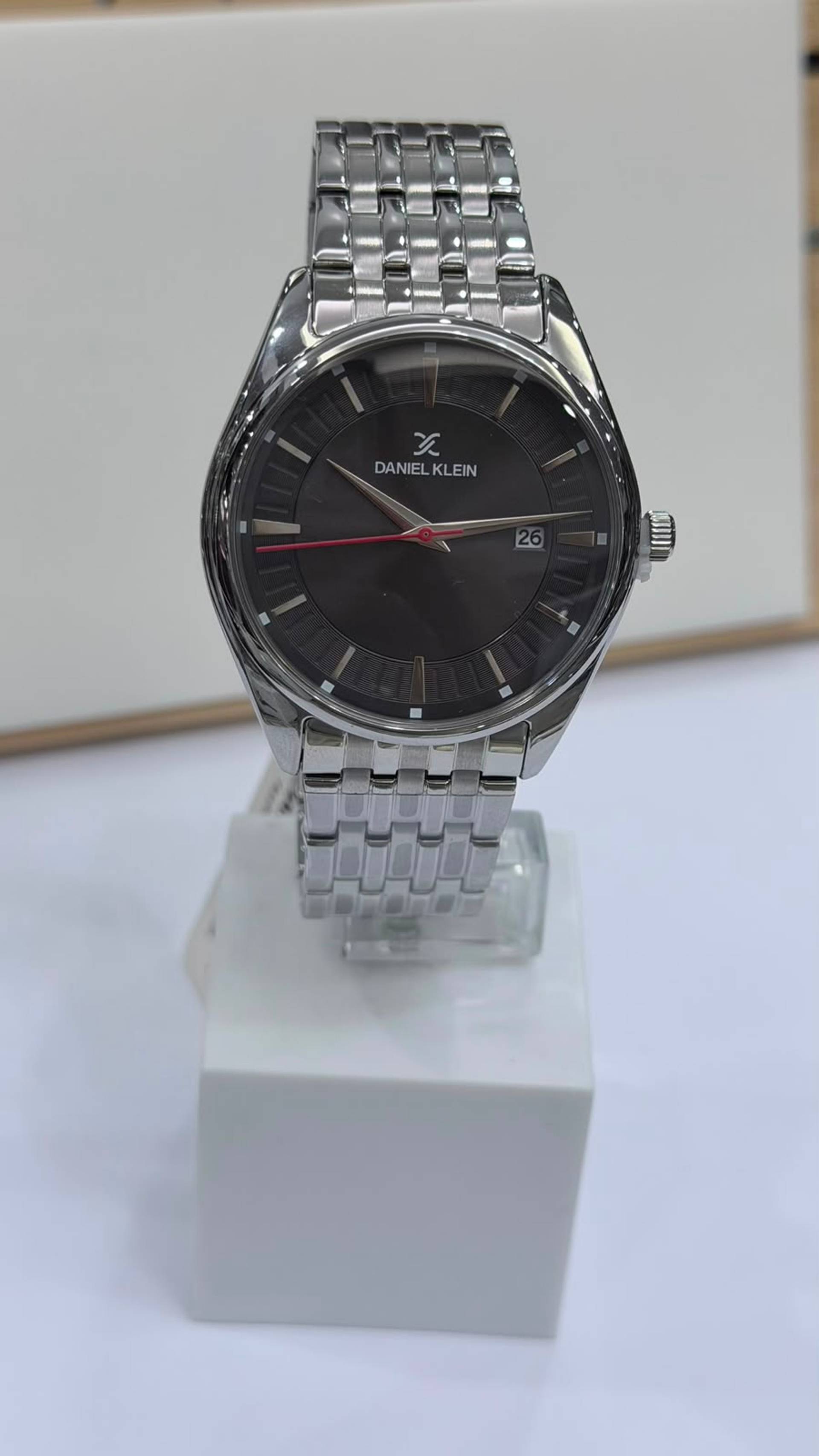 Reloj caballero acero esfera negra