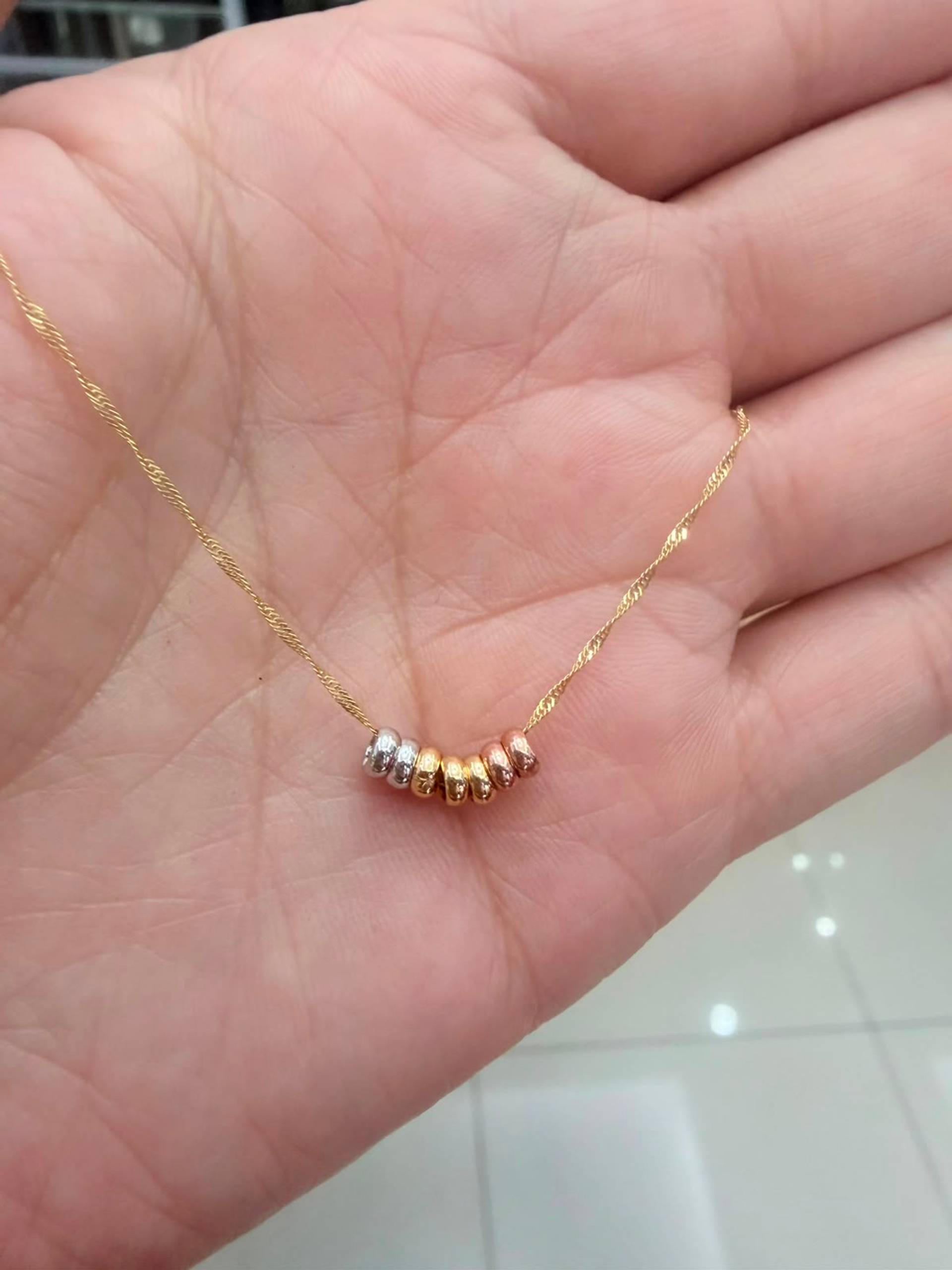 Cadena Perlas Doradas