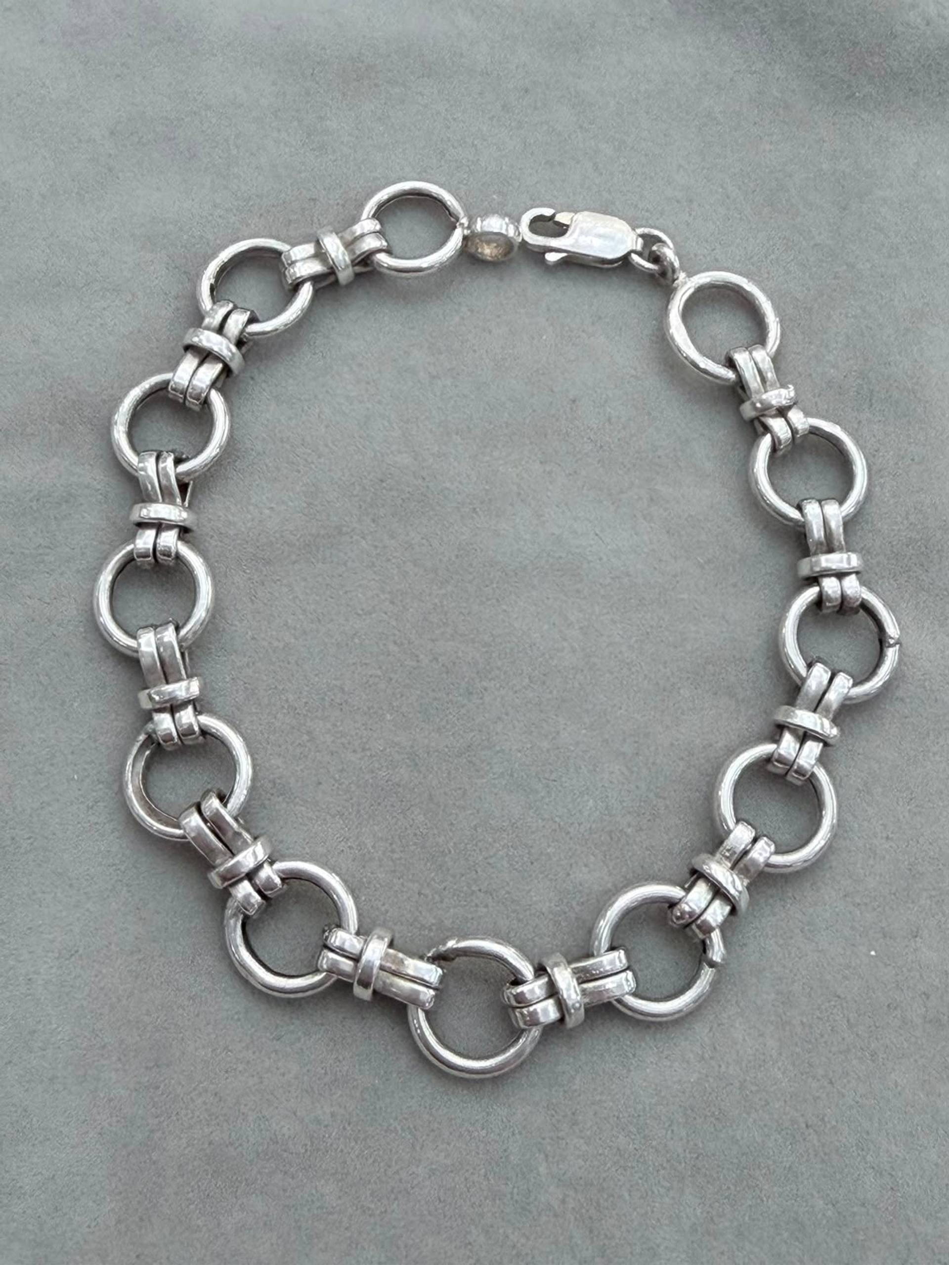 Pulsera eslabones circulares