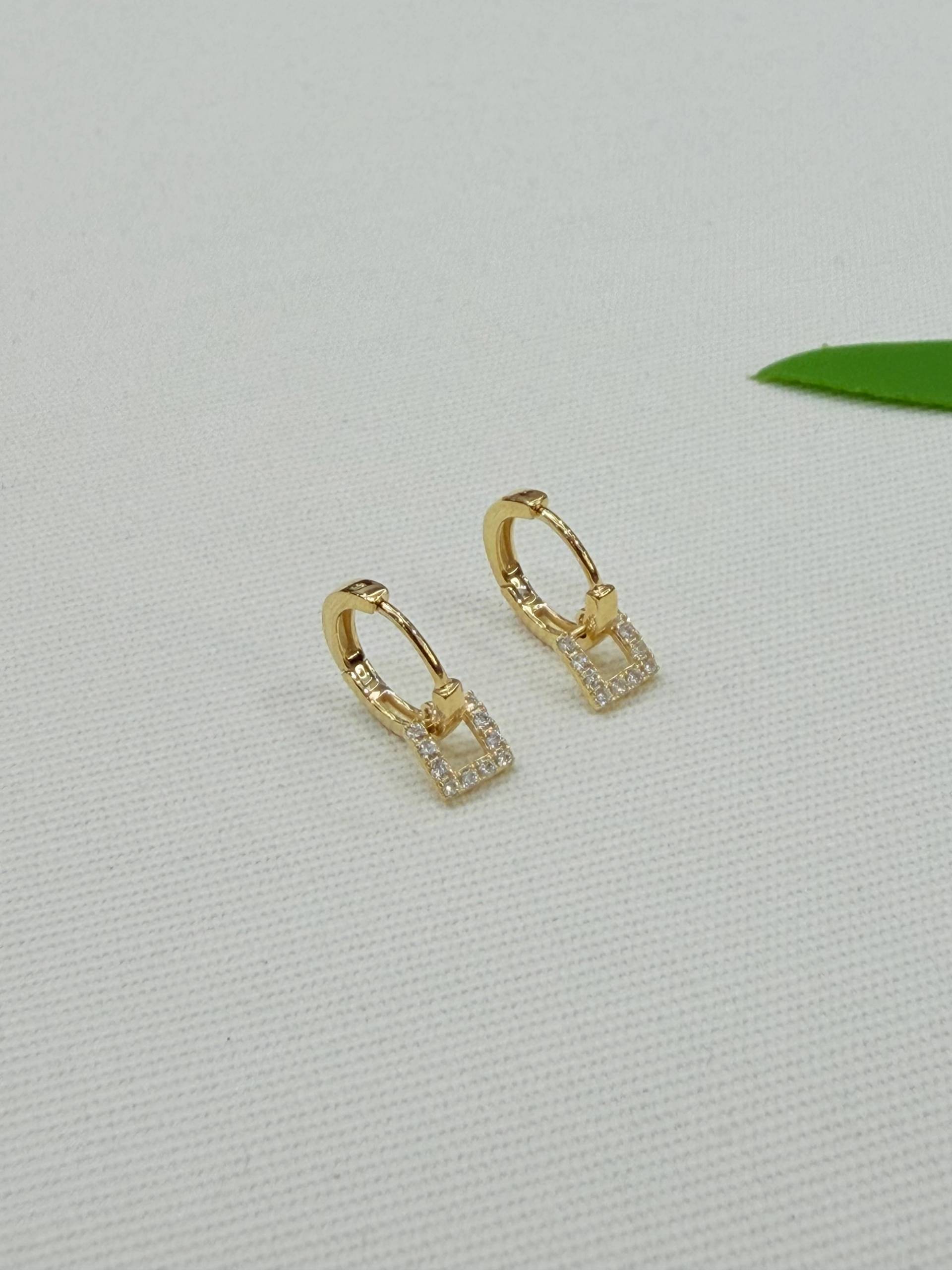 Argollita de plata gold 925