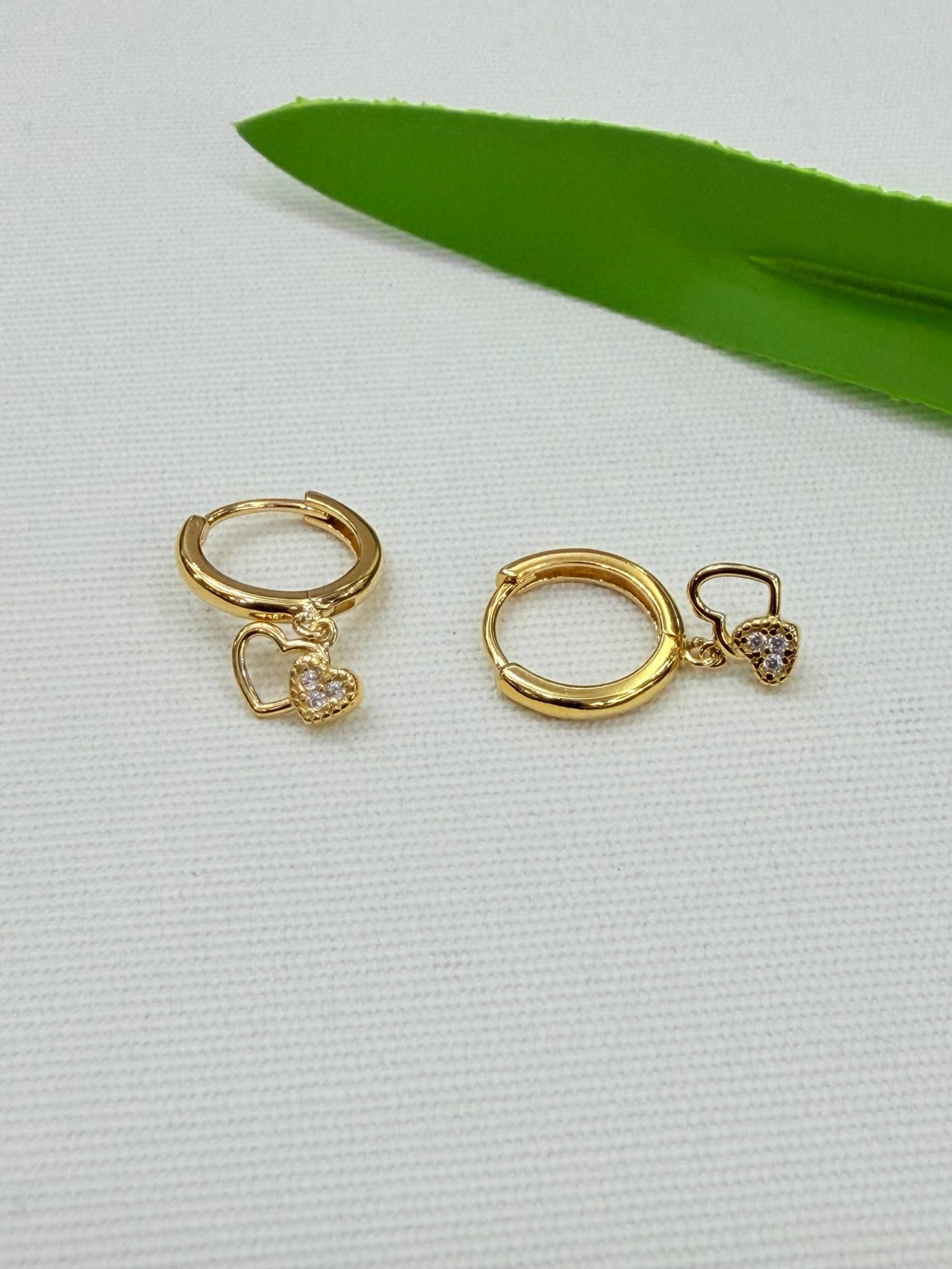 Argollita de plata gold 925
