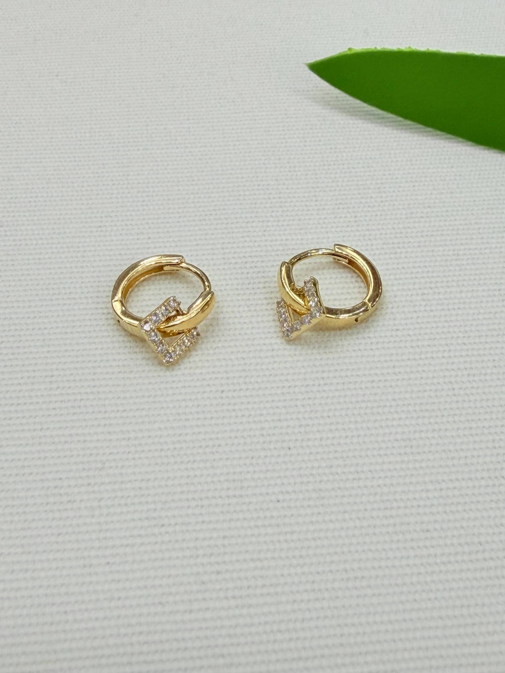 Argollita de plata gold 925