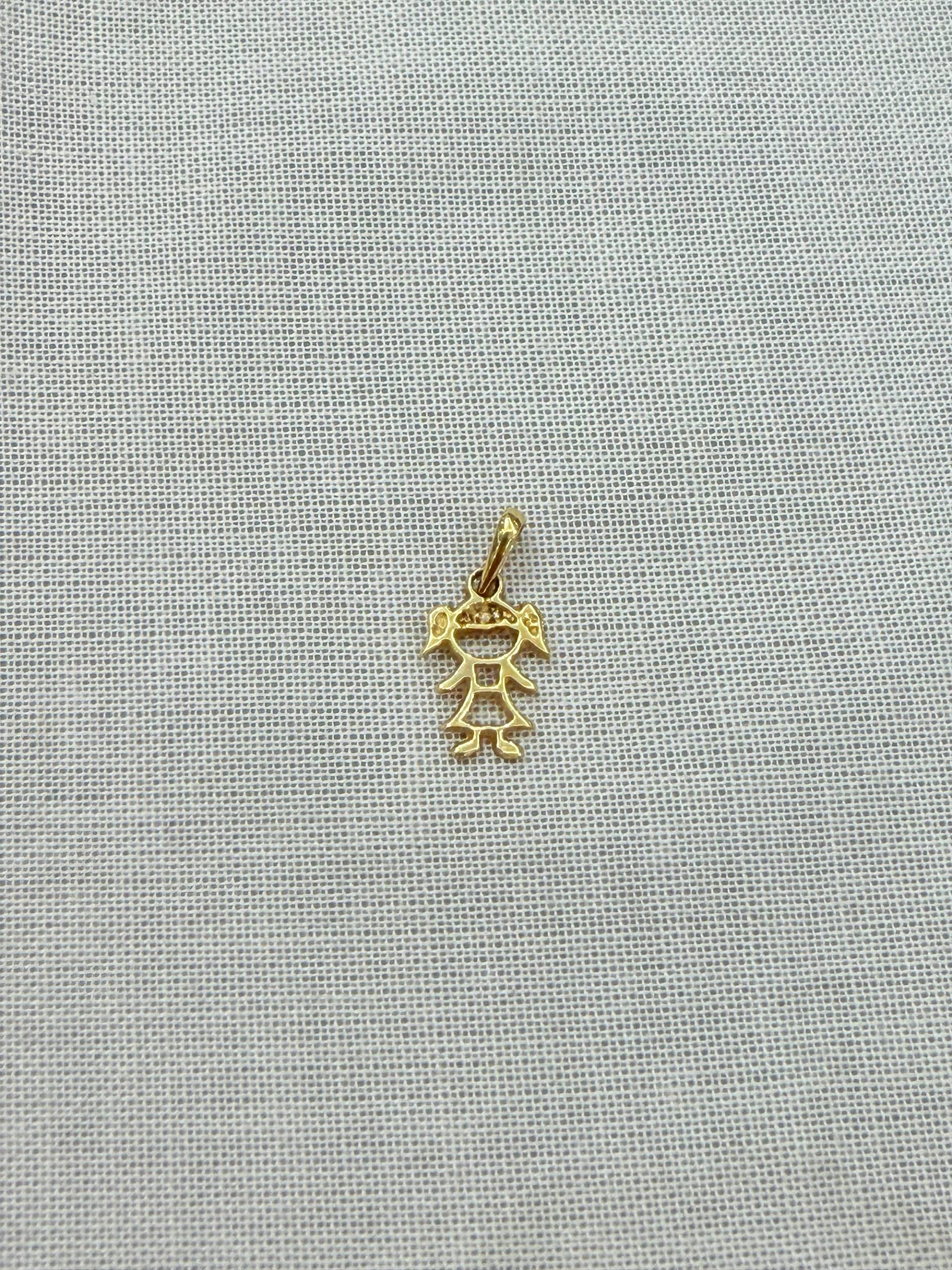 Dije niñita de oro 18 k