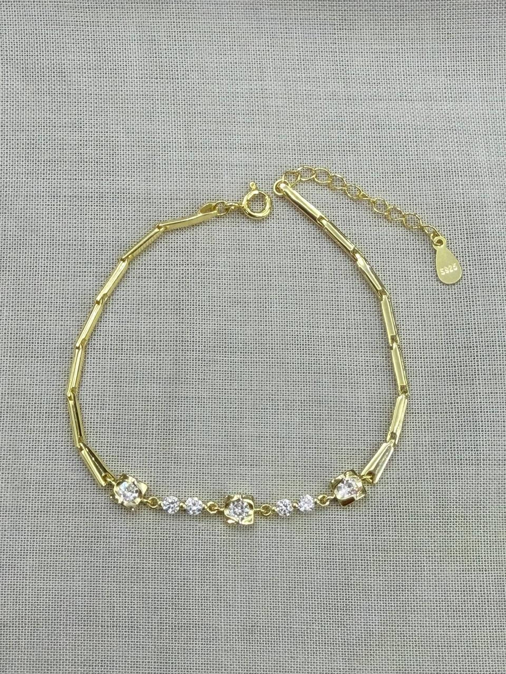 Pulsera Flores Brillantes