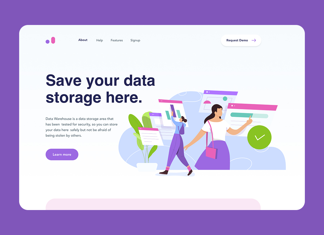 data warehouse homepage