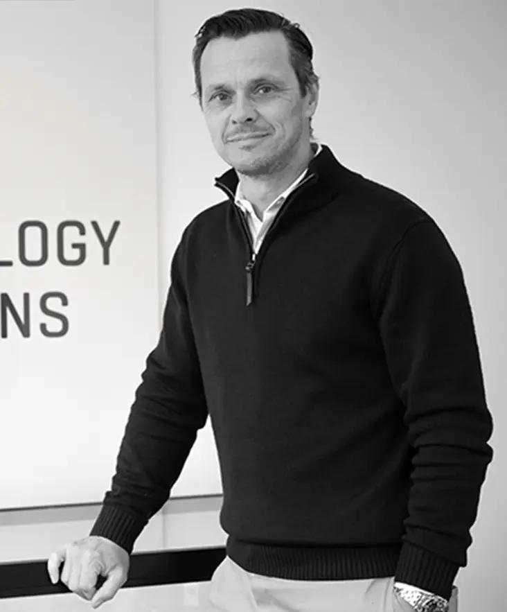 Corvus Technology Solutions General Manager Nick Williams in the company office.