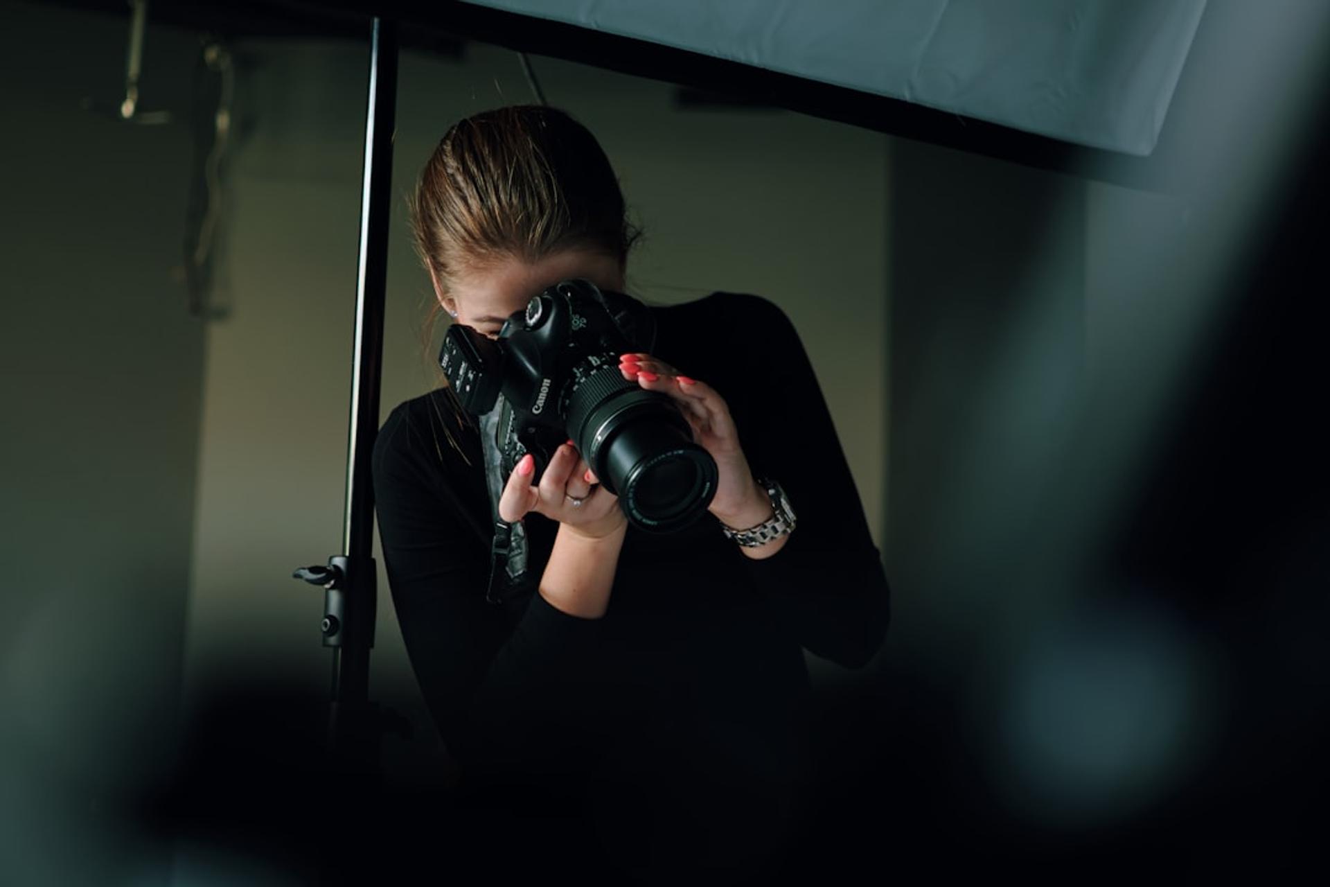 Studio product photography setup with professional lighting for a beauty brand in Tangerang