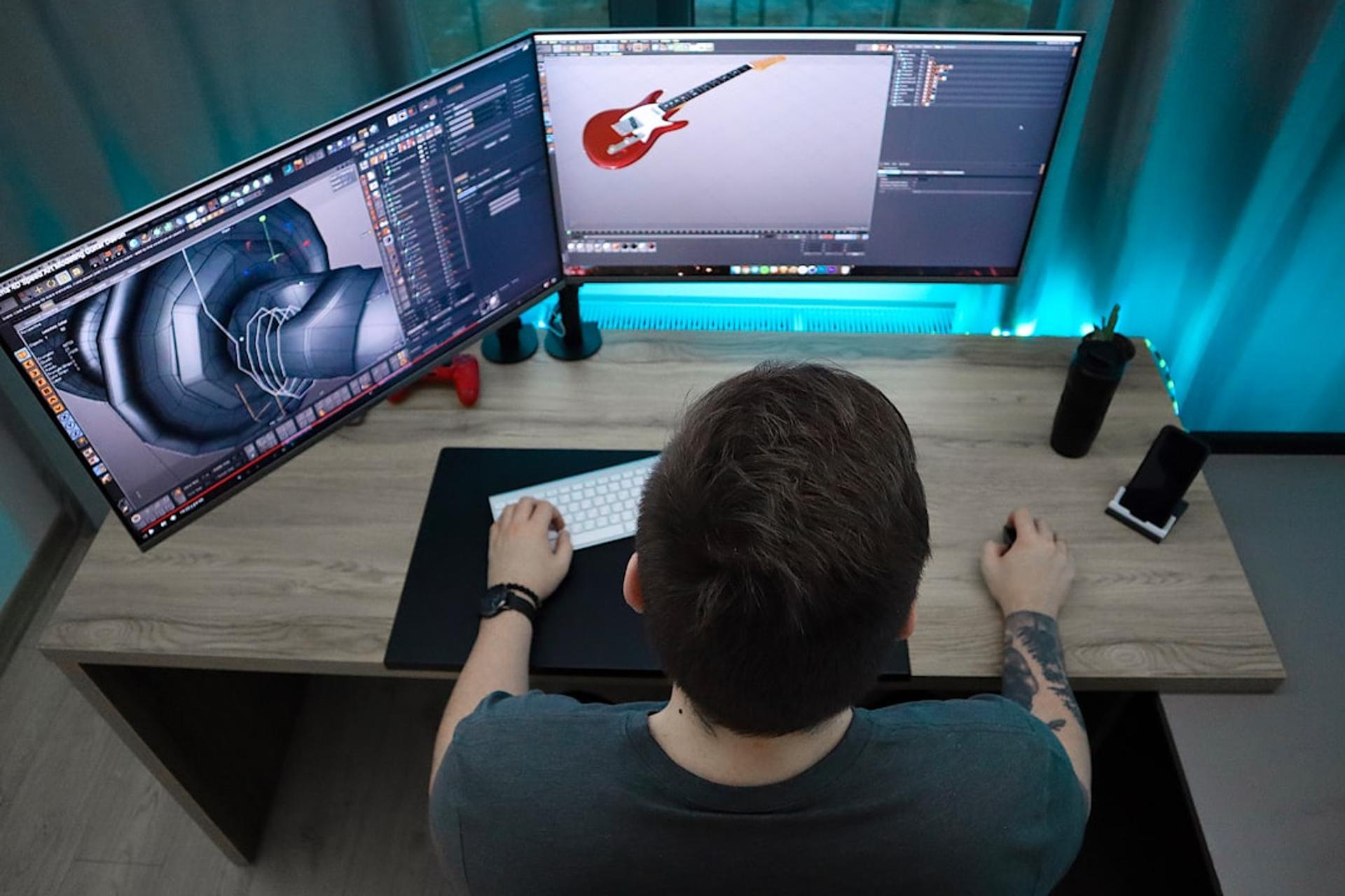 Workstation 3D animation untuk rendering proyek video animasi