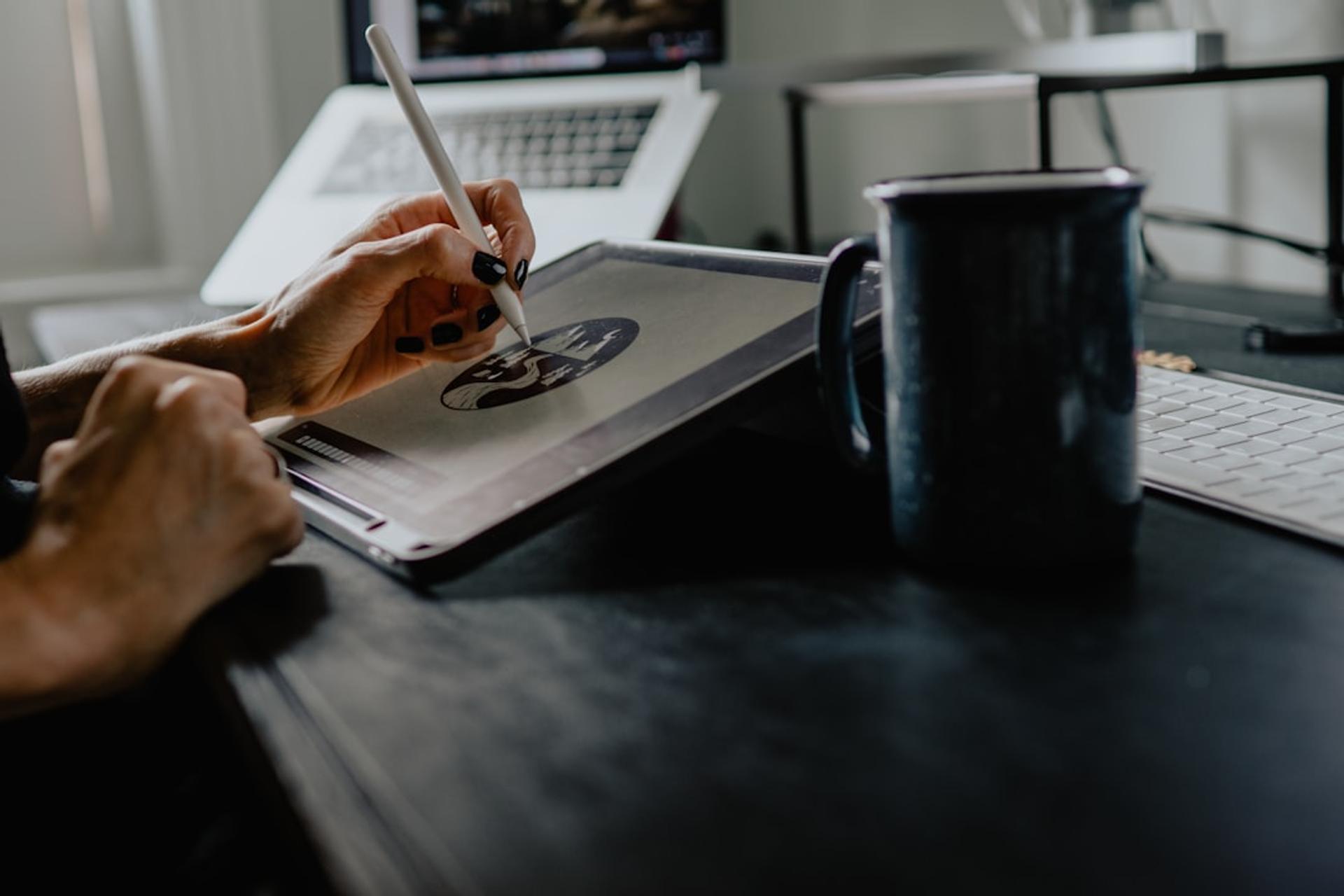 Brand guidelines and visual identity system layout