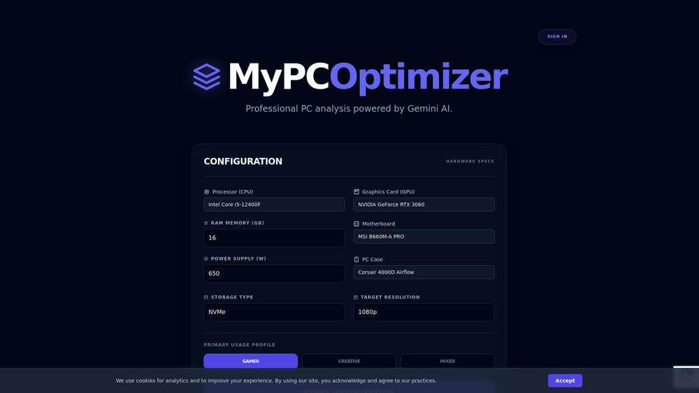 image of MyPCOptimizer.com