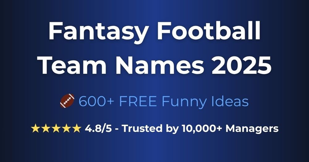 image of Fantasy Football Team Names