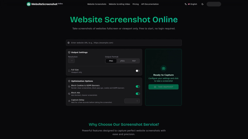 WebsiteScreenshot Online