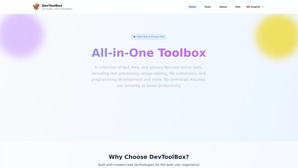 DevToolBox screenshot