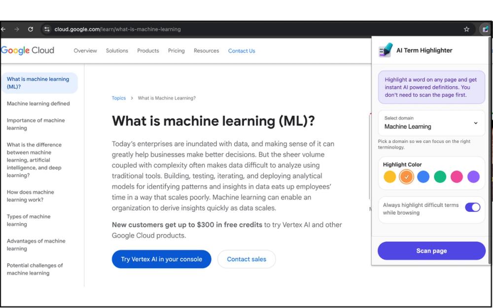 image of AI Term Highlighter