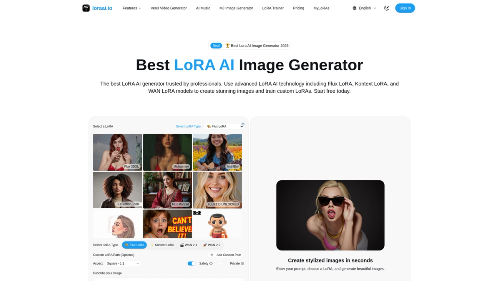 image of LoRA AI Image Generator