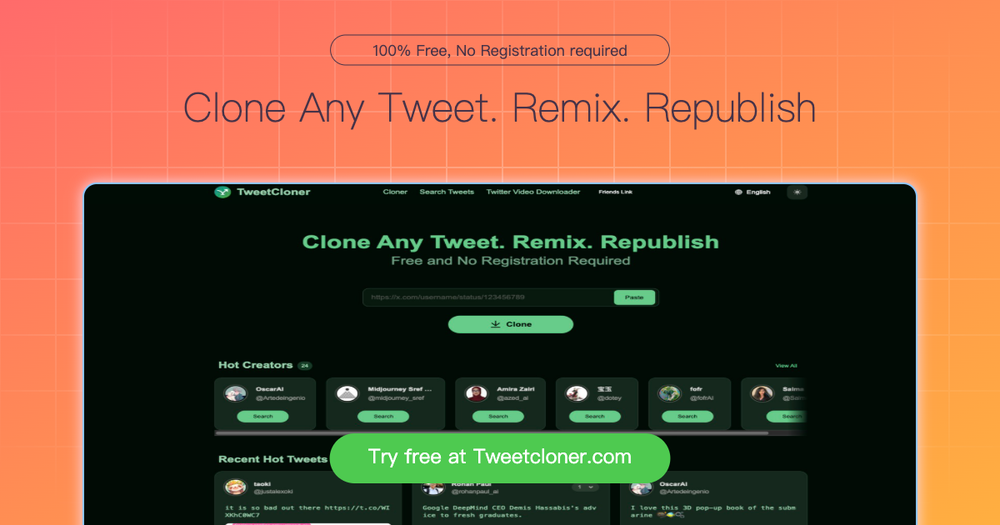 image of TweetCloner