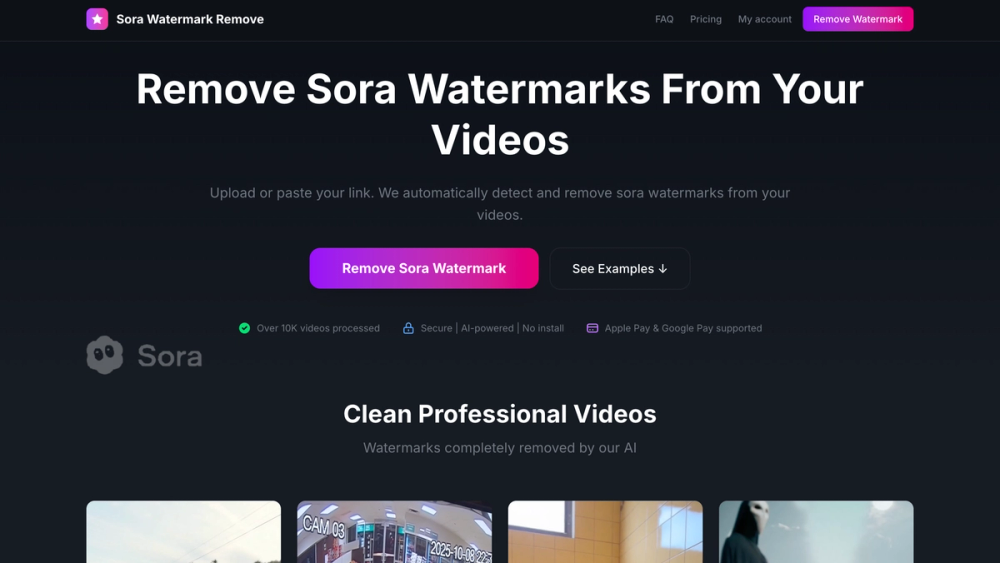 image of Sora watermark remove tool