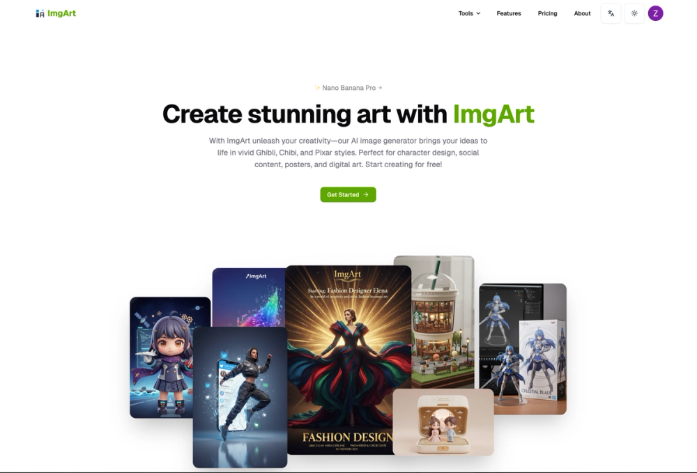 ImgArt ｜ Nano Banana Pro screenshot