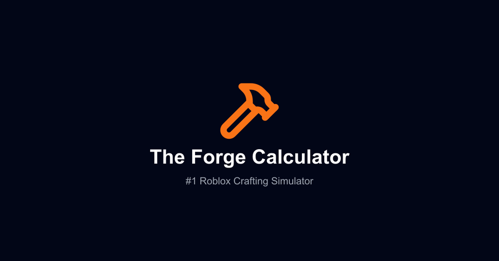 image of The Forge Calculator