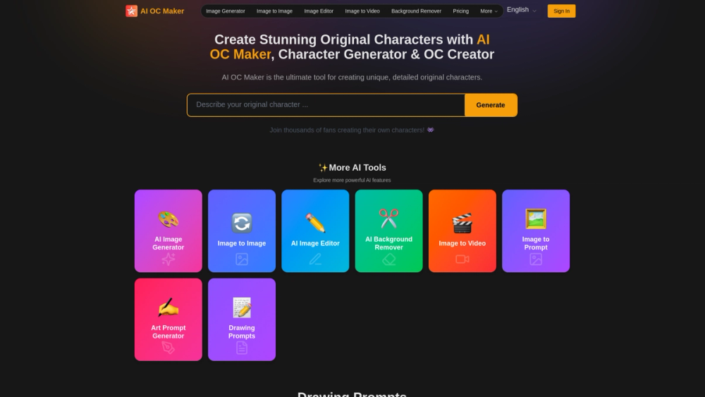 AI OC Maker screenshot