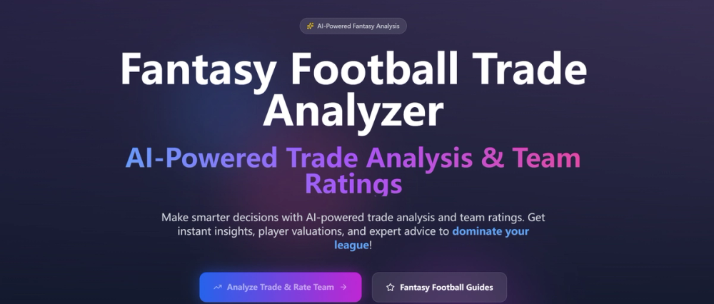 image of Fantasy Football Trade Analyzer