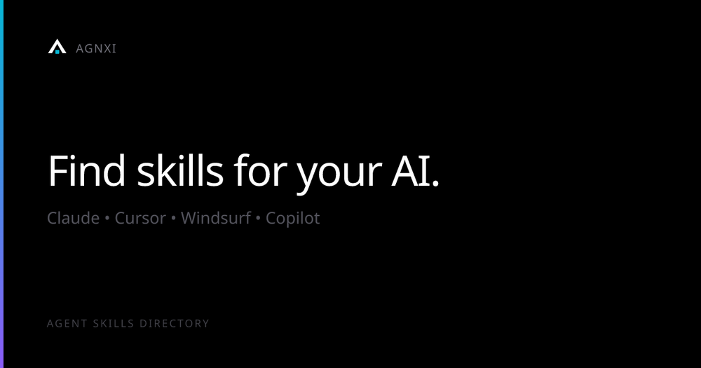 AGNXI Agent Skills Directory