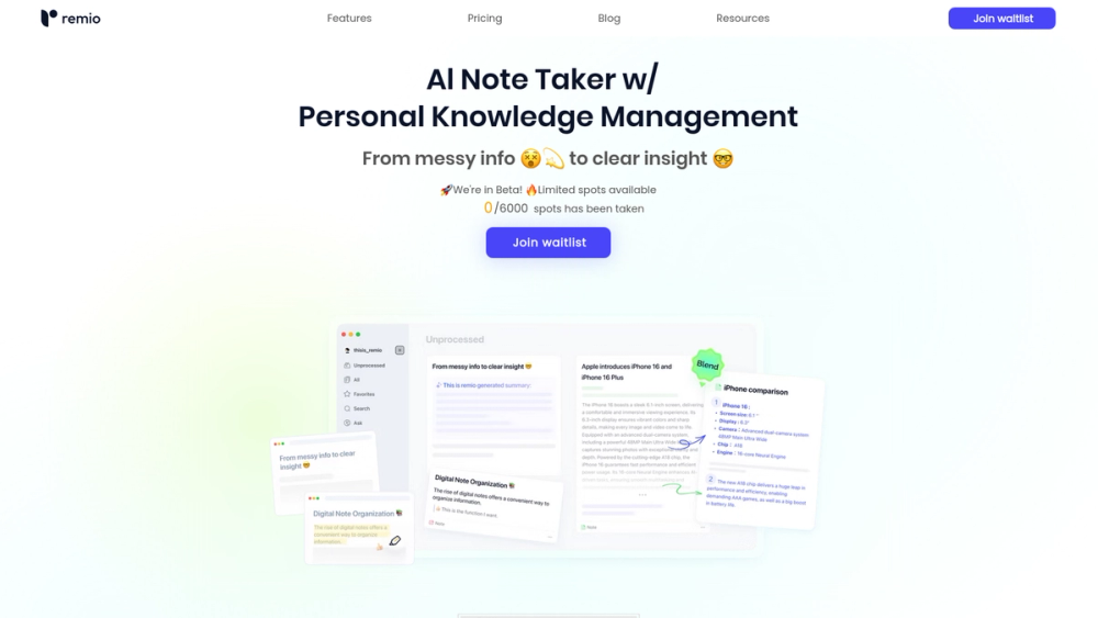 image of remio - AI Note taker