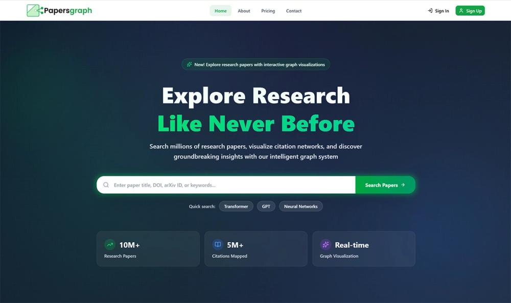 Papersgraph screenshot