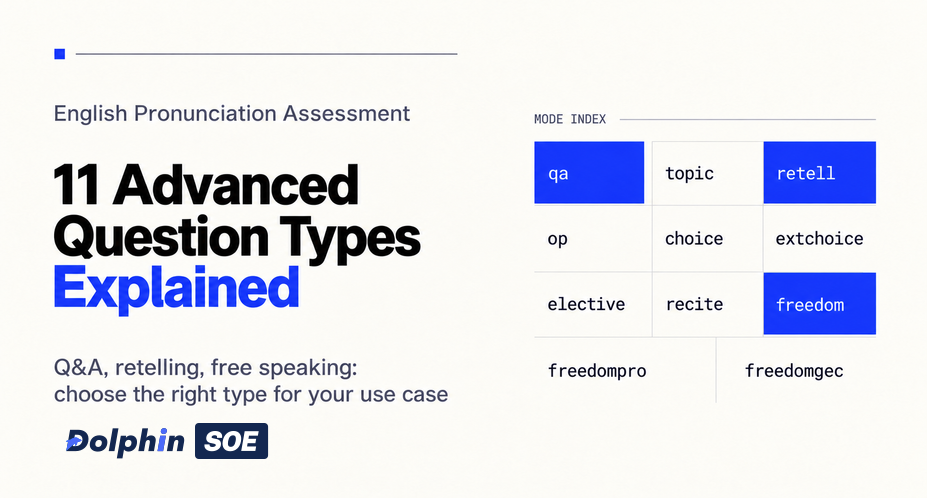 Beyond Reading Aloud: Advanced English Pronunciation Assessment Question Types