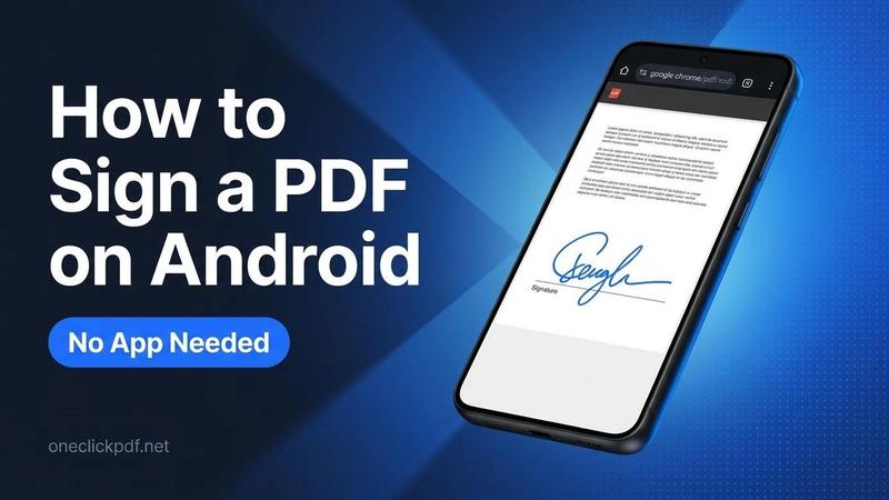 How to sign a PDF on Android without an app