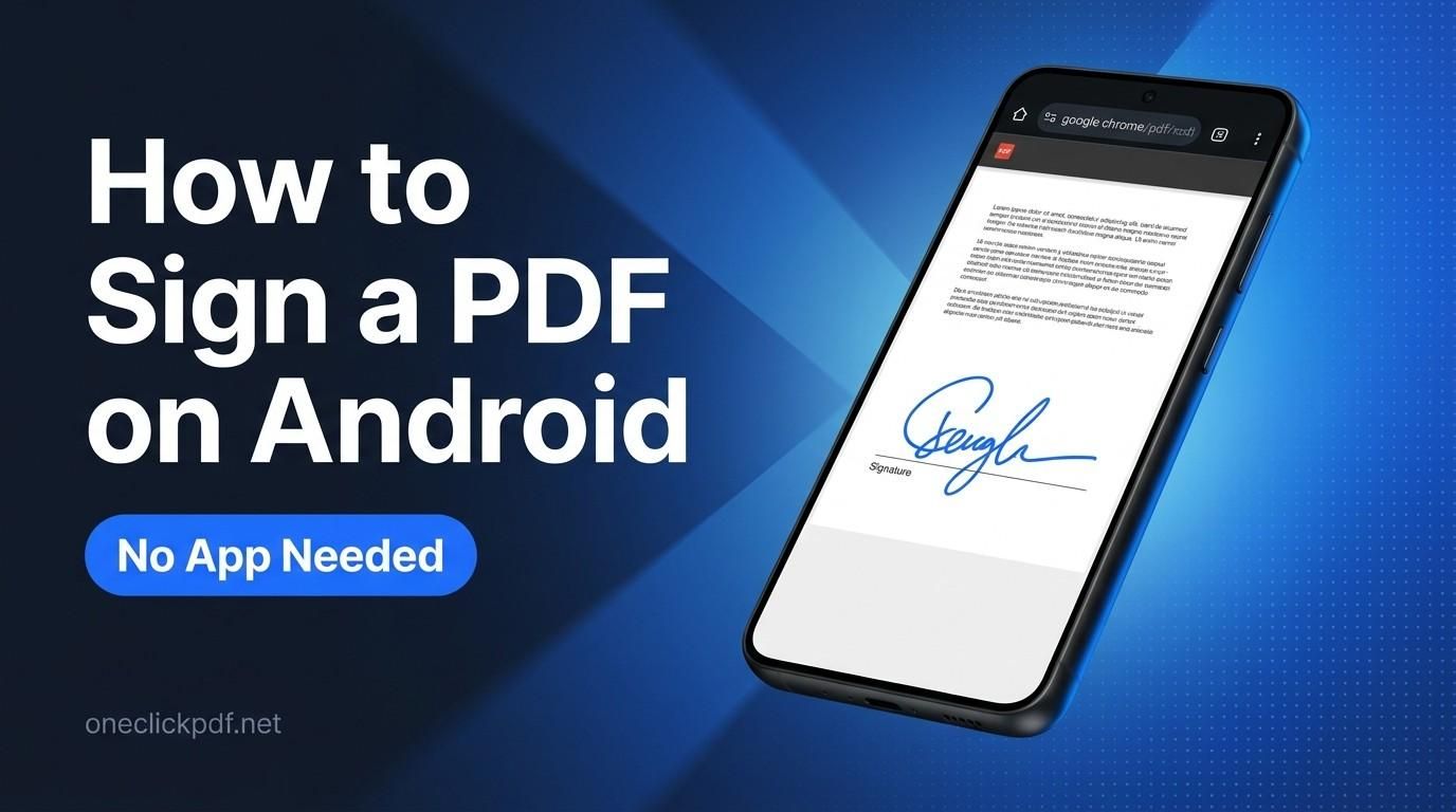How to sign a PDF on Android without an app