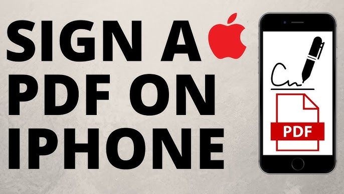 How to sign a PDF on iPhone