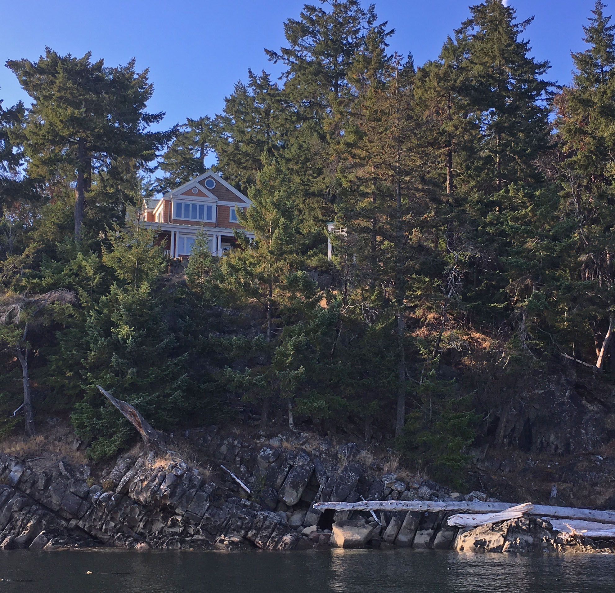 parker island house from beach