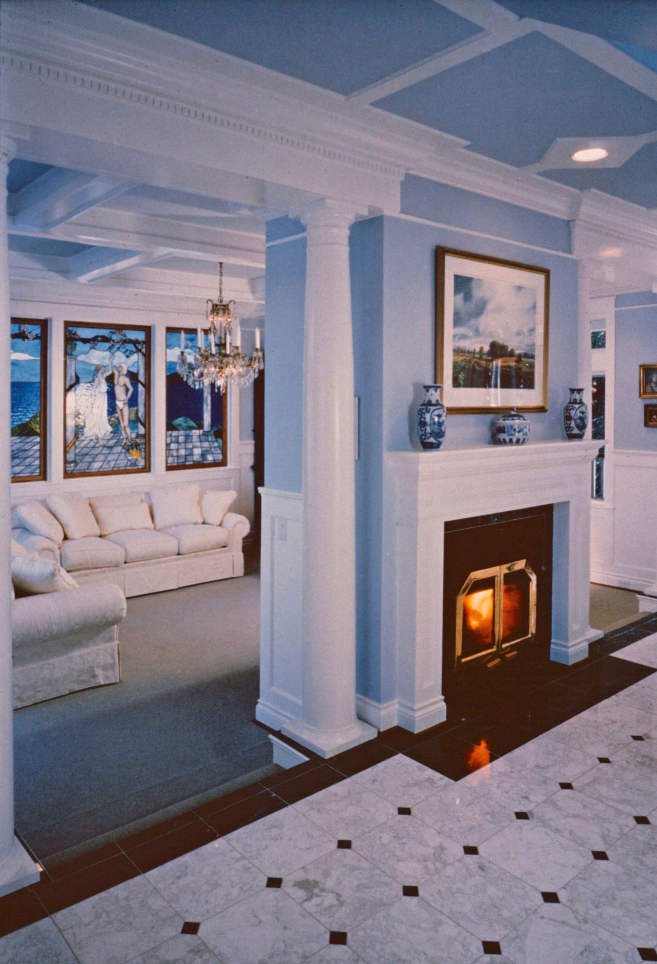 parker island fireplace