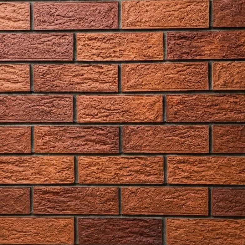 Precision Press™ - Textured Woodbark Brick Tile Flexible Brick Tile & Exposed Terracotta Panel - UrbanClay India