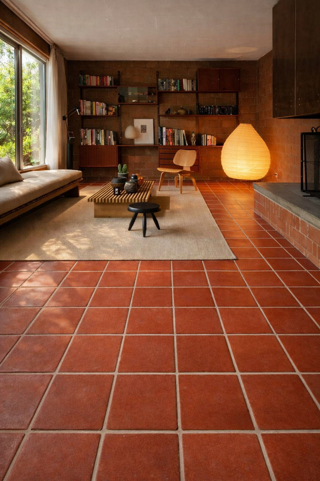 Pressed Floor Tile Teracotta Floor Tile Flexible Brick Tile & Exposed Terracotta Panel - UrbanClay India