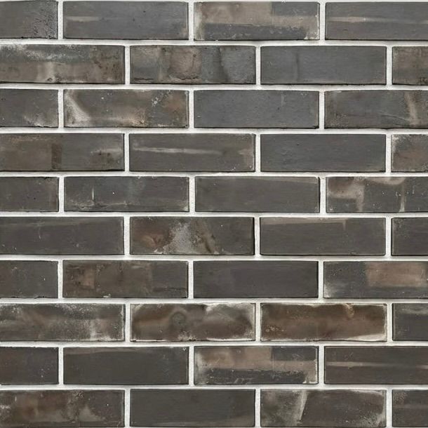 Wirecut Brick Tile - KilnEdge Smoke Gray Brick Tile Flexible Brick Tile & Exposed Terracotta Panel - UrbanClay India