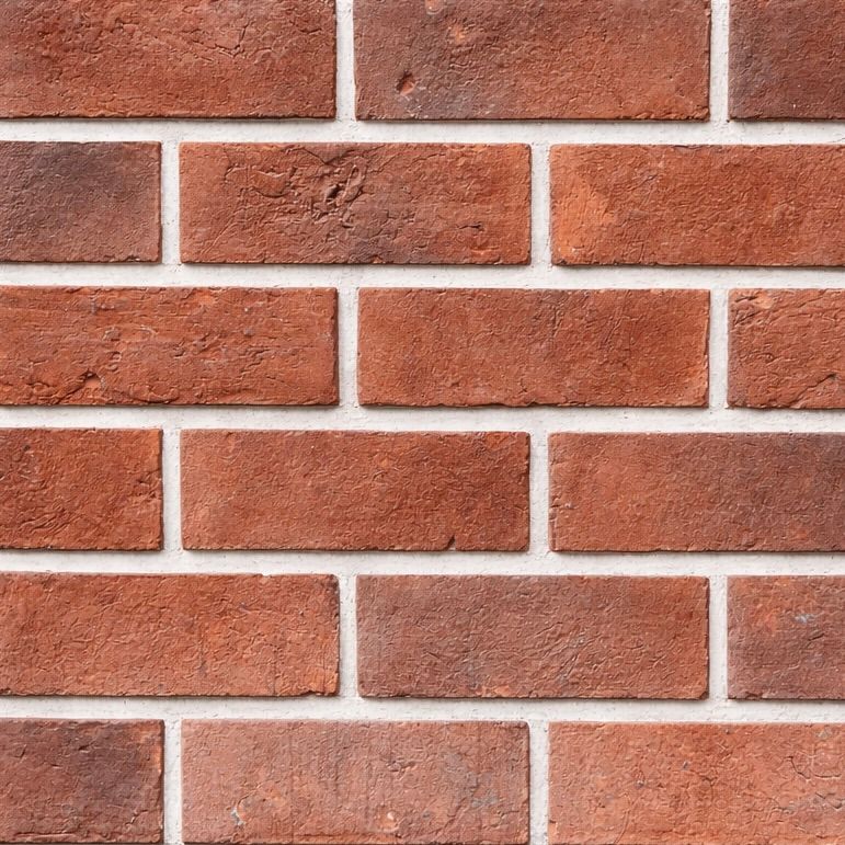 Handmade Series Wild colors Davy Burgundy Brick Tile Flexible Brick Tile & Exposed Terracotta Panel - UrbanClay India