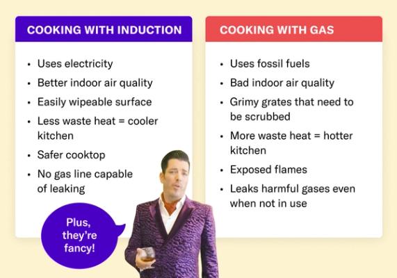 Induction vs gas cooking