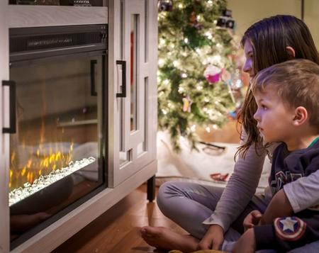 Cozy electric fireplace