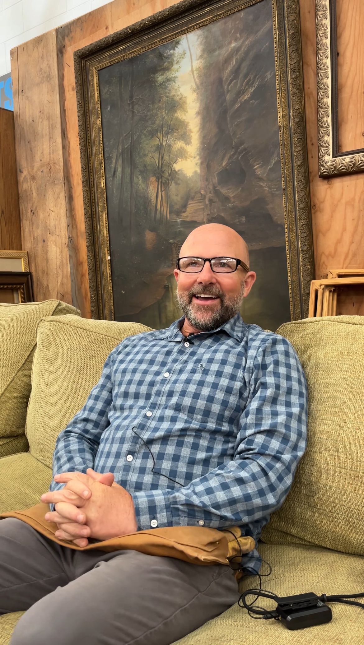 Jeffrey, a VTC graduate, at Last Chance Mercantile