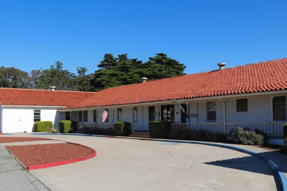 The Veterans Transition Center's main building on the historic Fort Ord campus in Marina, California