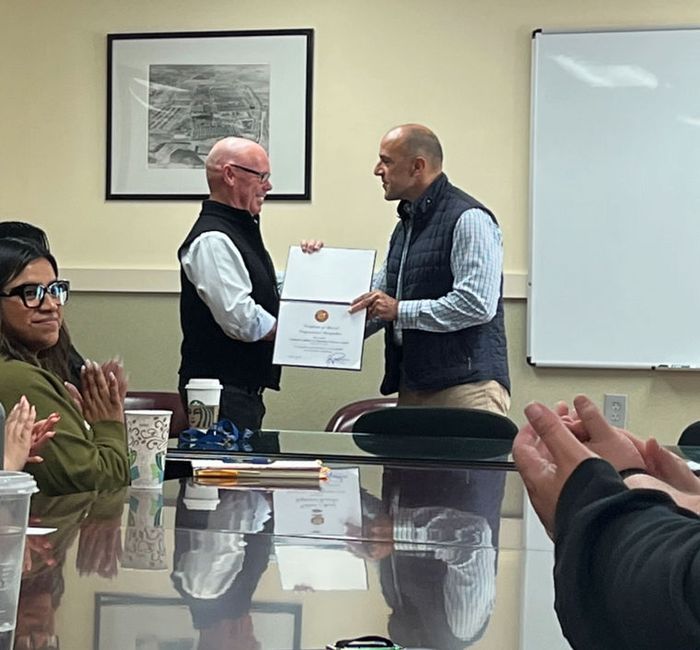 VTC accepting the 2023 Nonprofit Agency of the Year award