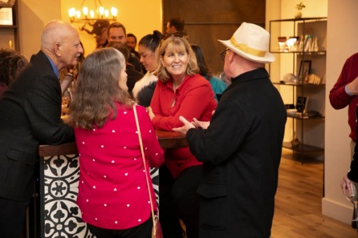 Volunteers and supporters at the Sip, Savor, & Salute fundraiser