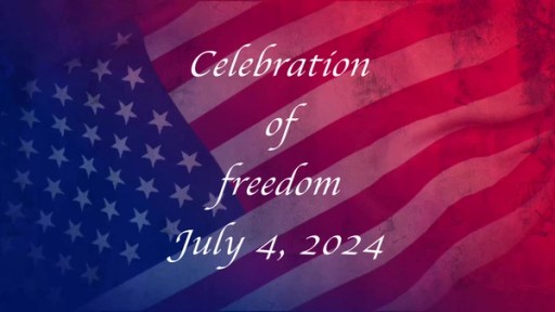 Opening frame of VTC's Celebration of Freedom recap video, standing in until the video can be re-uploaded