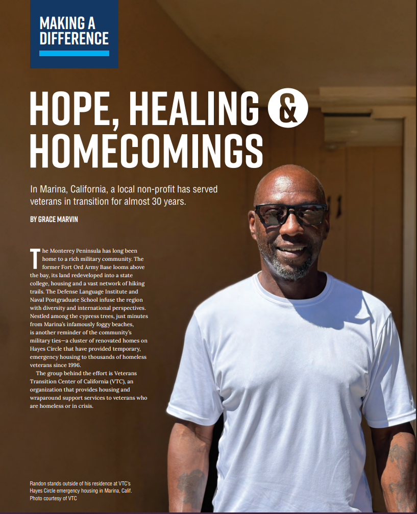 The Homecomings feature in America's Defense Communities magazine